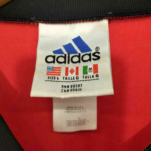 アディダス adidas 90S USA製 ロゴプリント ゲームシャツ メンズ