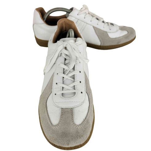 REPRODUCTED EDITION MODEL GERMAN TRAINER アクションレザー スニーカー メンズ EUR:44