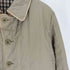 アクアスキュータム AQUASCUTUM 60-70S 英国製 裏地チェック パイピング コットン ポリ キルティング ジャケット メンズ