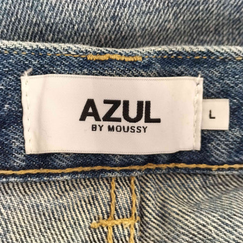 アズールバイマウジー AZUL by moussy ハイウエストワイドデニム レディース JPN:L