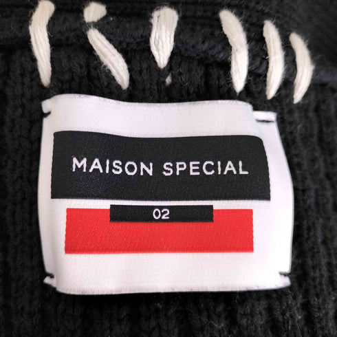 メゾンスペシャル MAISON SPECIAL 21AW 鬼ワッフルクレイジーステッチプライムオーバーVネックカーディガン メンズ 02