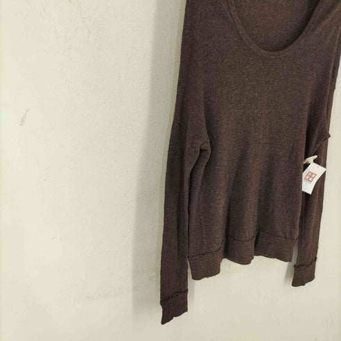 ワイズ Ys 17AW Uネック ウールリネンニット レディース JPN:2