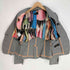 ポールスミスブラック Paul Smith BLACK 裏地総柄 ガンクラブチェック 1B テーラードジャケット スカート レディース JK:42 SK:40