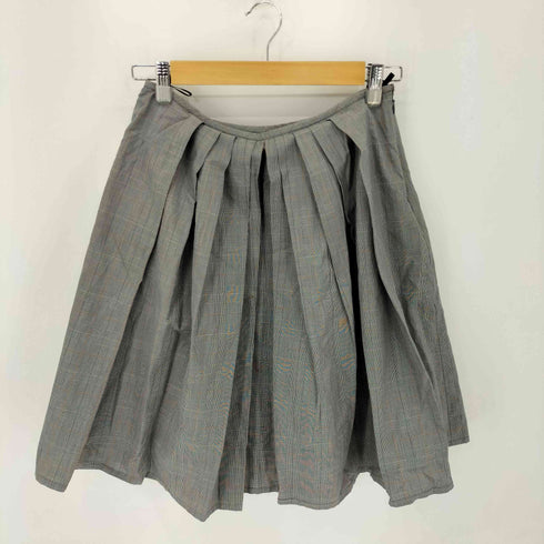 ポールスミスブラック Paul Smith BLACK 裏地総柄 ガンクラブチェック 1B テーラードジャケット スカート レディース JK:42 SK:40