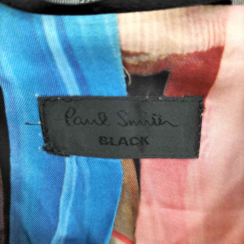 ポールスミスブラック Paul Smith BLACK 裏地総柄 ガンクラブチェック 1B テーラードジャケット スカート レディース JK:42 SK:40