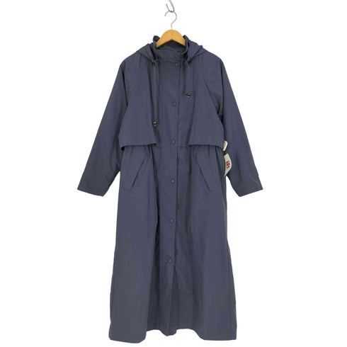 エルエルビーン L.L.Bean フード チェックライナー付 ハイネック ロングコート レディース import:M