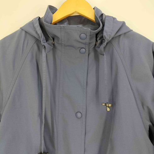 エルエルビーン L.L.Bean フード チェックライナー付 ハイネック ロングコート レディース import:M