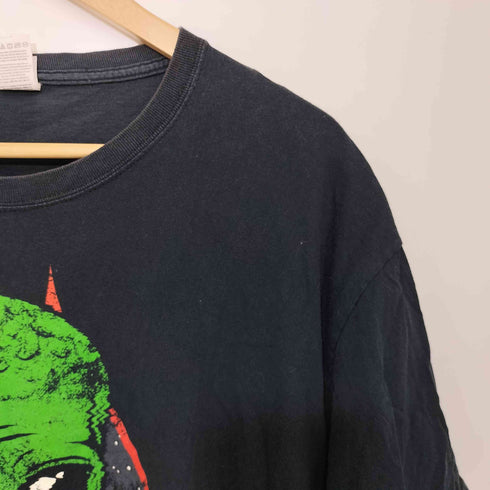 フルーツオブザルーム FRUIT OF THE LOOM アメリカ オクラホマ州 非営利 血液センター SAVE THE HUNMANS クルーネック 宇宙人プリントTシャツ メンズ import:L