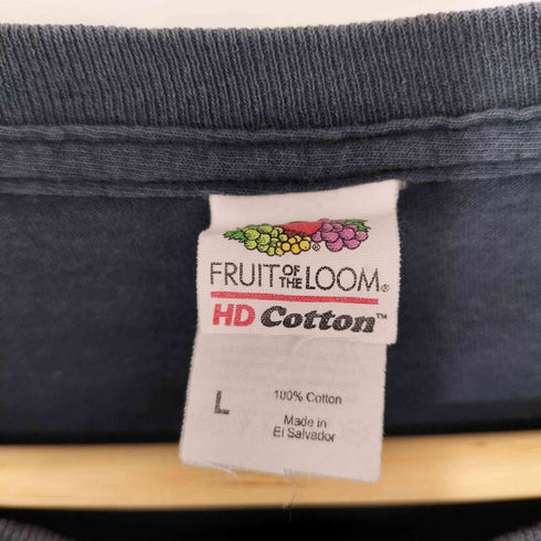 フルーツオブザルーム FRUIT OF THE LOOM アメリカ オクラホマ州 非営利 血液センター SAVE THE HUNMANS クルーネック 宇宙人プリントTシャツ メンズ import:L