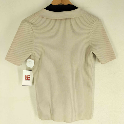 ミラオーウェン Mila Owen 22SS ポロ衿リブニットプルオーバー レディース JPN:0