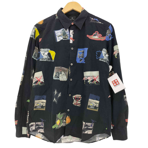 ポールスミス Paul Smith 19SS コラージュフォトプリントシャツ メンズ import:L