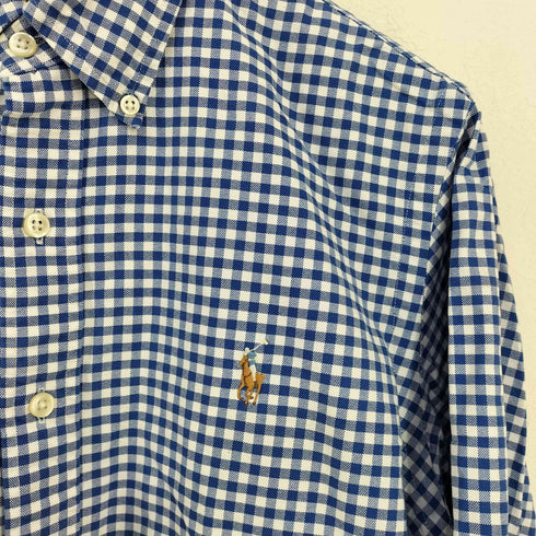ラルフローレン RALPH LAUREN CLASSIC FIT ギンガムチェック BDシャツ メンズ import:S