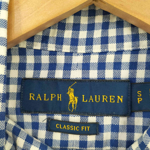 ラルフローレン RALPH LAUREN CLASSIC FIT ギンガムチェック BDシャツ メンズ import:S