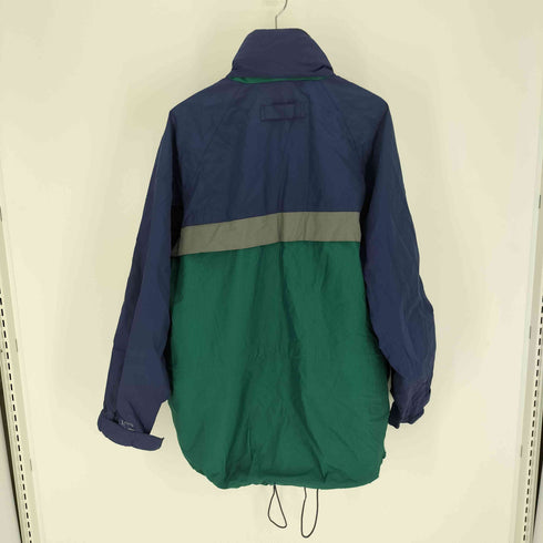 エディーバウアー Eddie Bauer 90S EBTEK GORE-TEX NYLON JACKET パッカブル フード 比翼 ラバーロゴ リップストップ 切替 ナイロン ジャケット ゴアテックス メンズ import:L