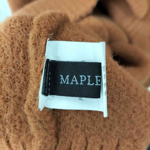 MAPLECHEN ワイドシルエットリブニットカーディガン レディース FREE