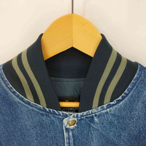 アーバンスポーツウェア AUBURN SPORTSWEAR 90S USA製 デニムスタジャン メンズ