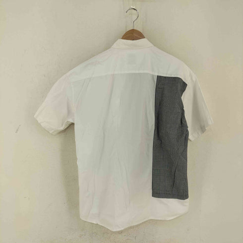 ミスタージェントルマン MR.GENTLEMAN MODERN 柄切替 S/S シャツ メンズ import:L