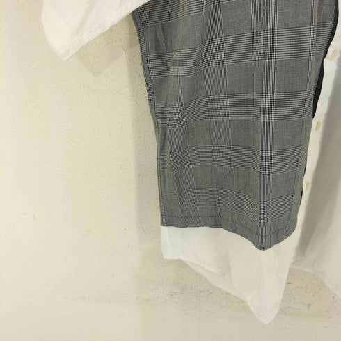 ミスタージェントルマン MR.GENTLEMAN MODERN 柄切替 S/S シャツ メンズ import:L