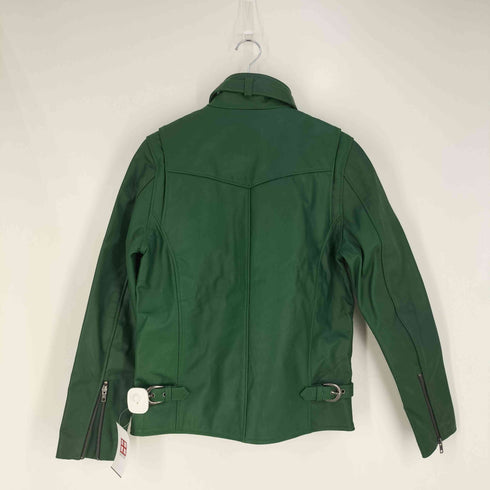 リューグーレザーズ Liugoo Leathers 襟ボアハイネックシングルライダースジャケット メンズ JPN:M