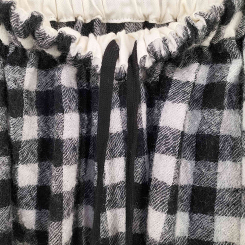 タオコムデギャルソン tao COMME des GARCONS AD2024 先染ウールツイルギンガムチェックスカート レディース