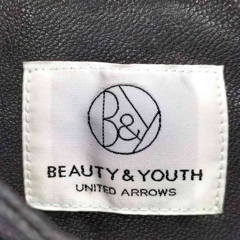 ビューティーアンドユースユナイテッドアローズ BEAUTY & YOUTH UNITED ARROWS Padded Goatskin Biker Jacket メンズ JPN:M