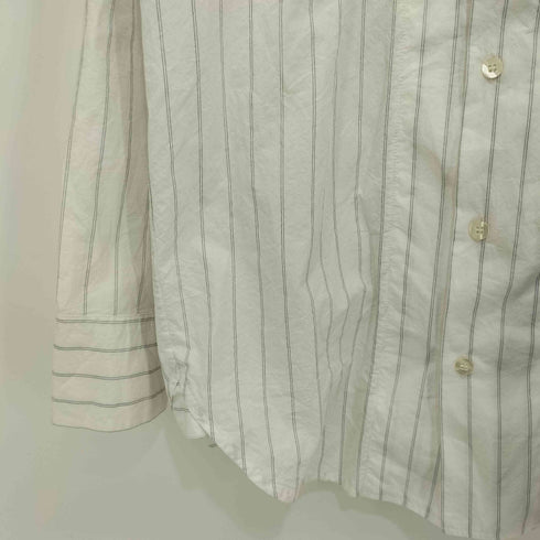 アーネストダブルベーカー ERNEST W.BAKER 19SS ストライプ柄 ダブルカラー ロングスリーブシャツ メンズ import:XS