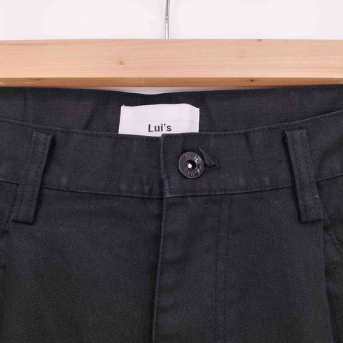 ルイス Luis タックバギーブラックデニム メンズ JPN:M