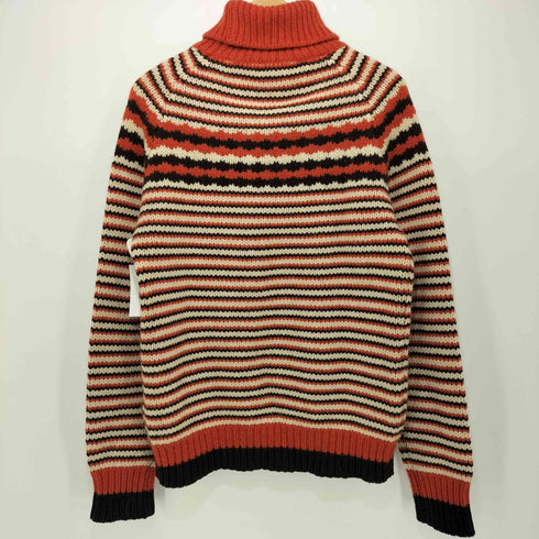 ヌーディージーンズ Nudie Jeans ボーダー柄 ウール ハイネック ニットセーター メンズ import:S