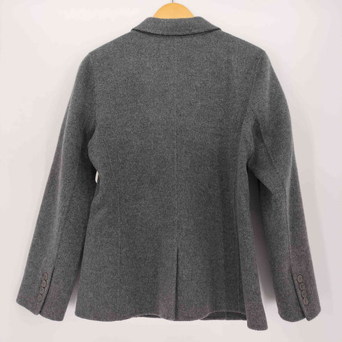 タルボット TALBOTS 2B シングル ナイロン混 ウールテーラードジャケット レディース 12