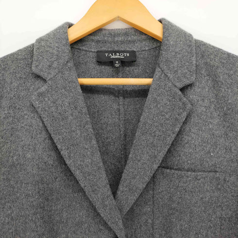 タルボット TALBOTS 2B シングル ナイロン混 ウールテーラードジャケット レディース 12