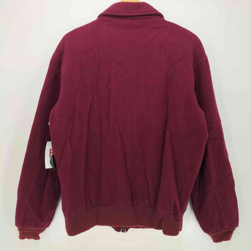 エルエルビーン L.L.Bean 70-80s USA製 メリノウール 裏地チェック柄 ジップアプブルゾン メンズ import:M