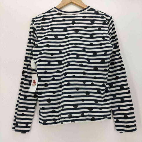 ブラックコムデギャルソン BLACK COMME des GARCONS AD2016 ドット ストライプ カットソー Tシャツ レディース JPN:S