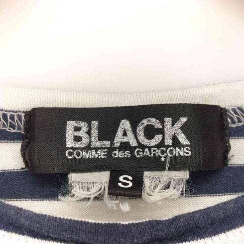 ブラックコムデギャルソン BLACK COMME des GARCONS AD2016 ドット ストライプ カットソー Tシャツ レディース JPN:S