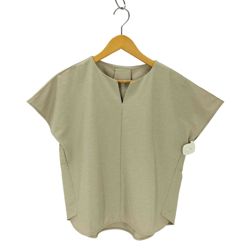 ユナイテッドアローズグリーンレーベルリラクシング UNITED ARROWS green label relaxing FFC リネンライク キーネック ショートスリーブ プルオーバー カットソー レディース