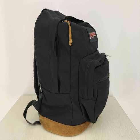 ジャンスポーツ JanSport RIGHT POUCH BLACK スエード切り替え バックパック メンズ