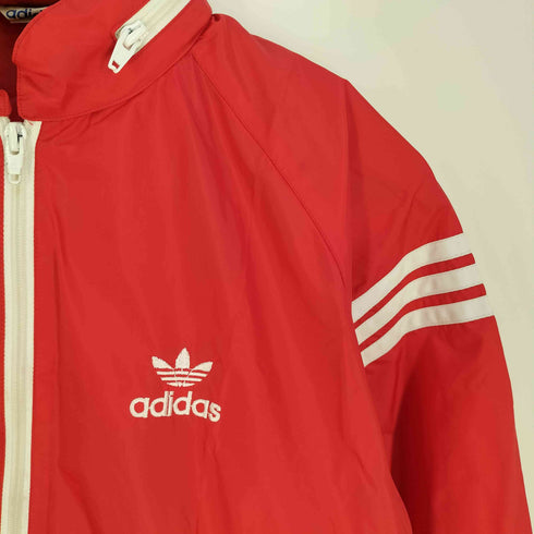 アディダスオリジナルス adidas Originals 80s デサント製 ロゴ刺繍 ナイロンジャケット レディース import:S