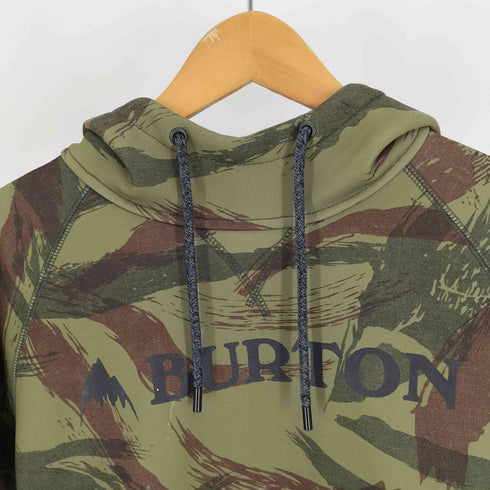 バートン BURTON タイガー ストライプ カモ 迷彩柄 ロゴ プリント プルオーバー パーカー メンズ import:XS