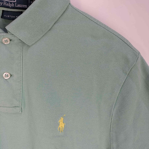 ポロバイラルフローレン Polo by RALPH LAUREN CUSTOM FIT ポニー刺繍 ポロシャツ メンズ import:M