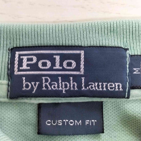 ポロバイラルフローレン Polo by RALPH LAUREN CUSTOM FIT ポニー刺繍 ポロシャツ メンズ import:M