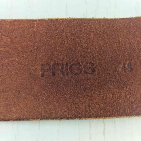 PRIGS デザインバックル レザーベルト メンズ 48