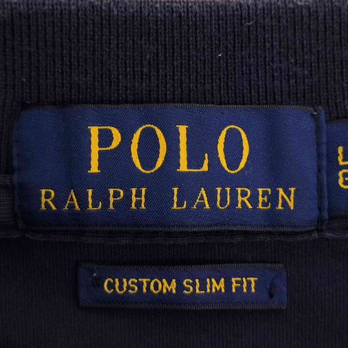 ポロラルフローレン POLO RALPH LAUREN CUSTOM SLIM FIT ポニー刺繍 ポケット ポロシャツ メンズ import:L