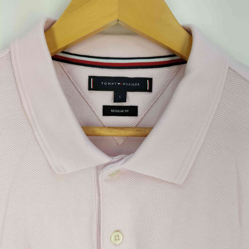 トミーヒルフィガー TOMMY HILFIGER REGULAR FIT ロゴ刺繍 ポケット ポロシャツ メンズ import:L