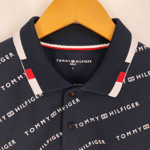 トミーヒルフィガーゴルフ TOMMY HILFIGER GOLF ロゴプリント ポロシャツ メンズ import:L