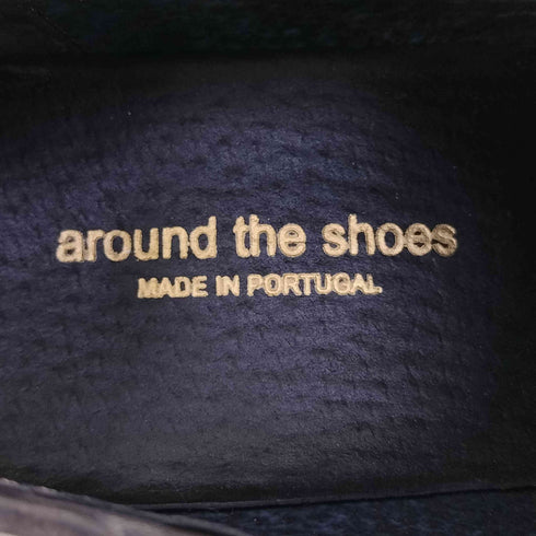 アラウンドザシューズ around the shoes ポルトガル製 イントレチャート レザー シューズ メンズ 40