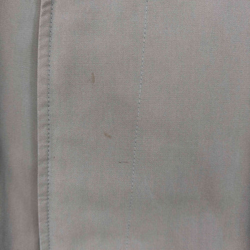 アクアスキュータム AQUASCUTUM イングランド製 Aqua5 玉虫色 ライナー付き 比翼ボタン 裏地チェック柄 ステンカラーコート メンズ