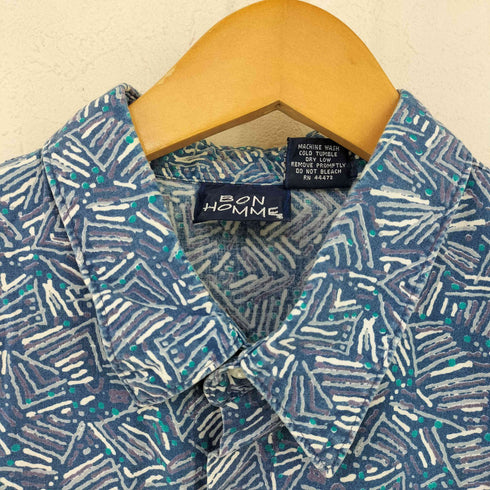 グアテマラ製 総柄 S/S シャツ メンズ LT