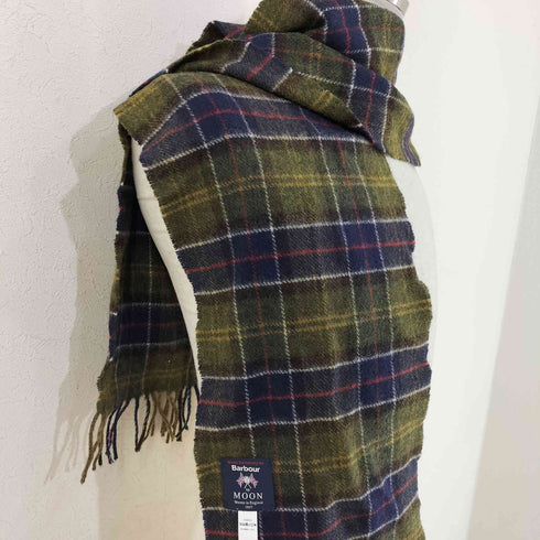 バブアー Barbour MOON チェック ウールマフラー メンズ