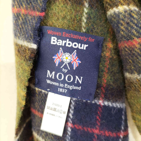 バブアー Barbour MOON チェック ウールマフラー メンズ