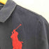 ポロラルフローレン POLO RALPH LAUREN ラインエンブレム ビックポニー刺繍 ラガーシャツ レディース import:L