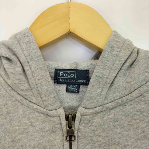 ポロバイラルフローレン Polo by RALPH LAUREN ビックポニー刺繍 リブラインナンバリング ジップパーカー レディース 160/80